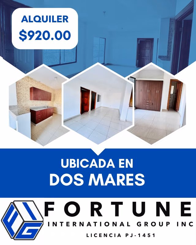 Alquiler Apartamento 3 recámaras $920.00 Dos Mares - foto 1