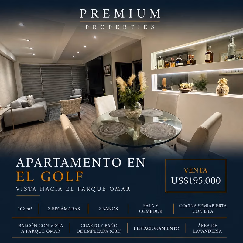 Apartamento en El Golf | Vista al Parque Omar - foto 1