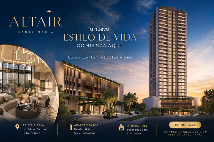Altair Santa María | Lujo 3 y 4 Recámaras | Entrega 2027 | Desde $947K - photo 1
