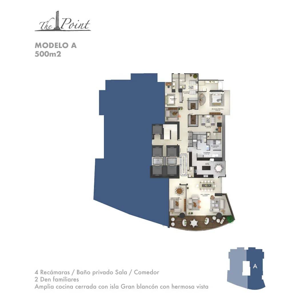 Majestuoso Apartamento de 500m² en PH The Point, Paitilla – Con Línea Blanca - foto 1