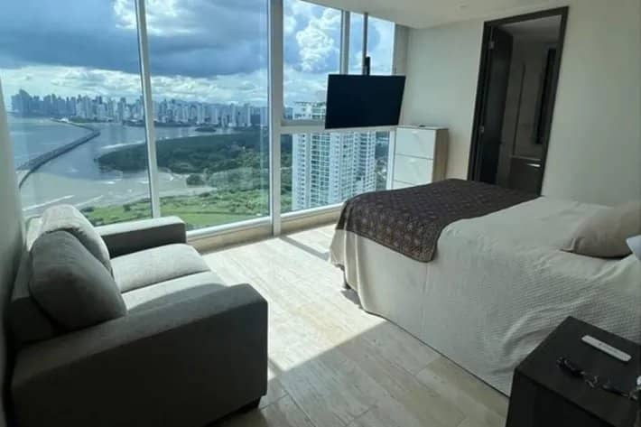 Apartamento amoblado en alquiler con vista al mar, Costa del Este - foto 1