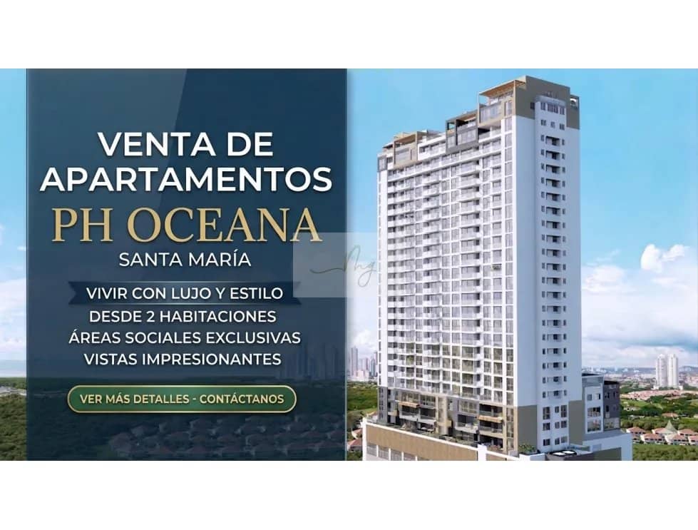 Venta de apartamento PH Oceana/ Santa Maria - foto 1