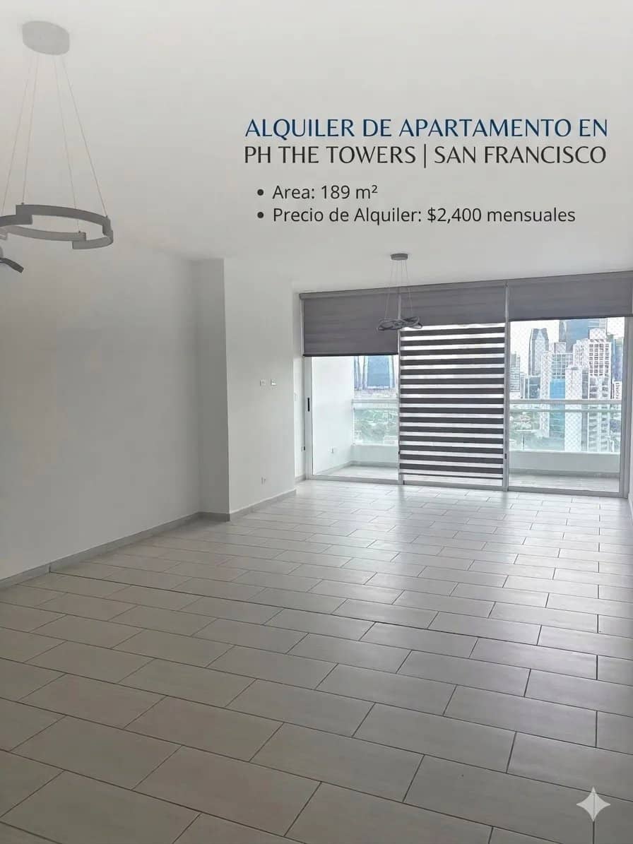 ALQUILER DE APARTAMENTO EN PH THE TOWERS | SAN FRANCISCO - foto 1