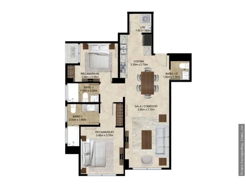 Apartamento en venta, Santa María - foto 1