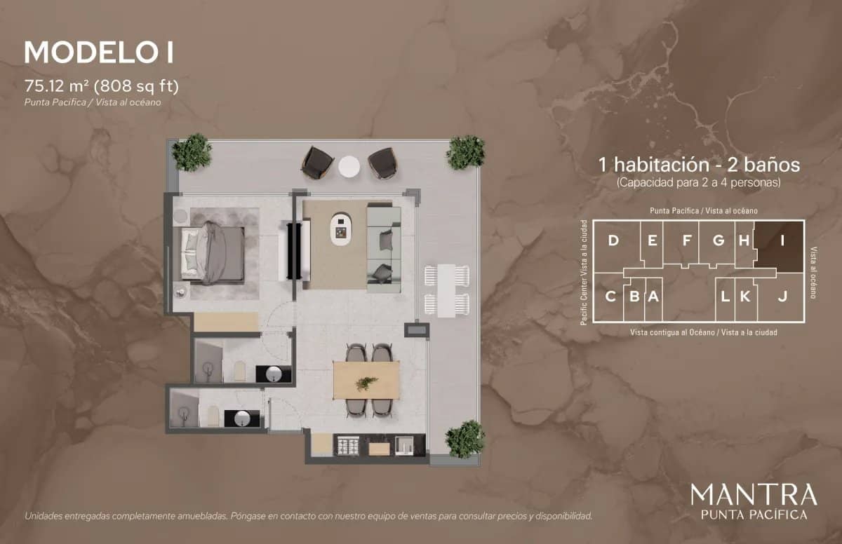 Exclusivo en Mantra Punta Pacífica: Lujo con Vista al Mar de 75.12 m² - foto 1